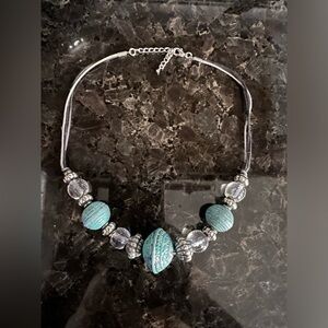 Boho Wood & Mixed Chunky Beaded Necklace